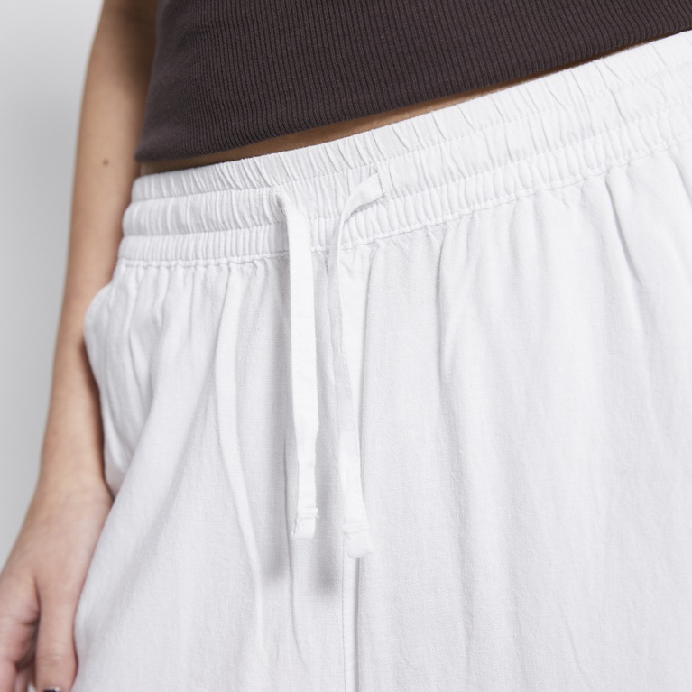 Linen blend pants "Denise" White